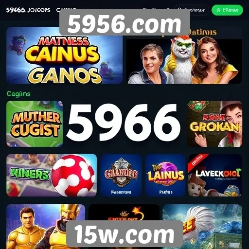 Plataforma 5956.com oferece variedade de jogos online